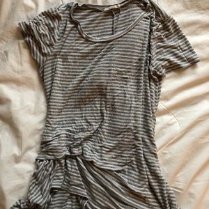 USED Striped Gathered Tunic